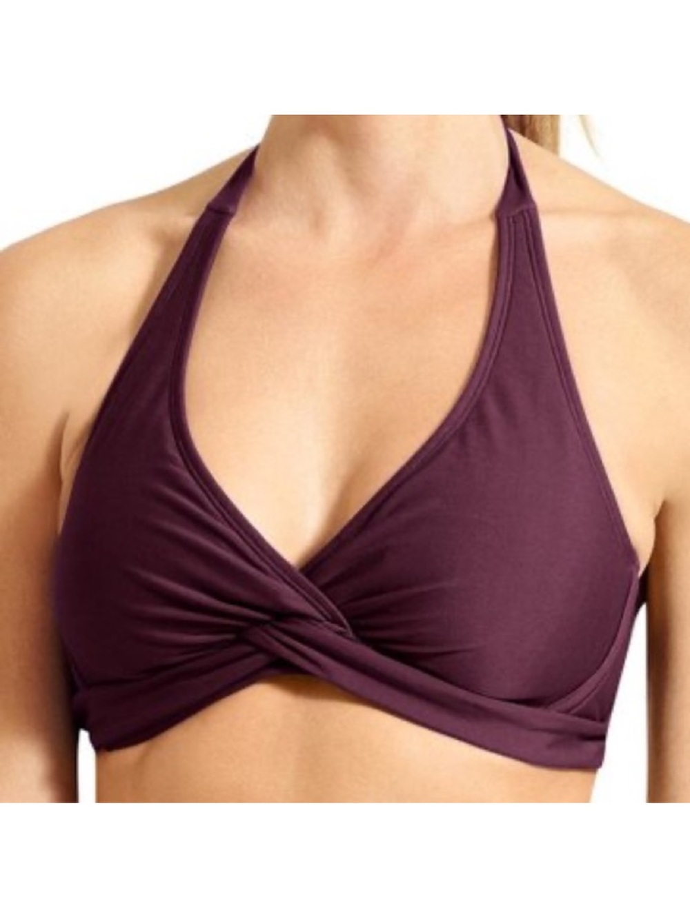 Athleta Tara Halter Bikini Top Wild Bloom 36 B/C NWT